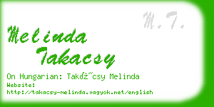 melinda takacsy business card